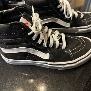 Vans Black and White Skate Shoes